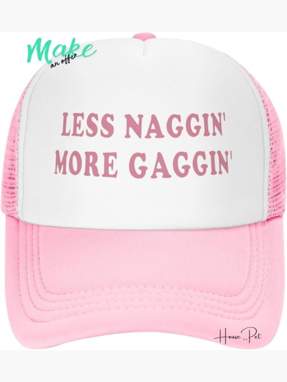 Funny Trucker Hat for Adults Snapback Mesh Back Breathable